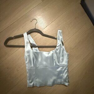 Aritzia Blue Bustier Top